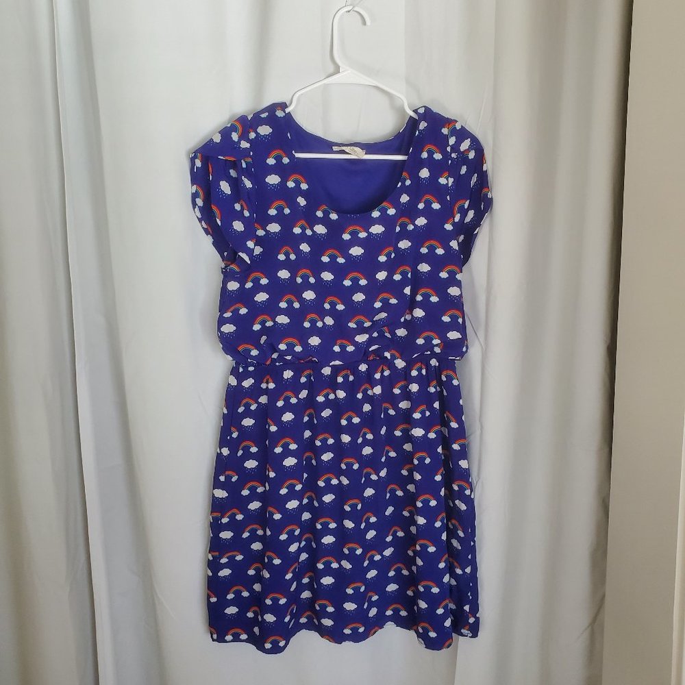 Rainbow Print Dress from Modcloth